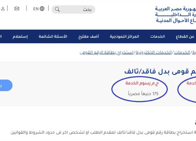 استخراج بطاقة الرقم القومي أون لاين - صورة أرشيفية