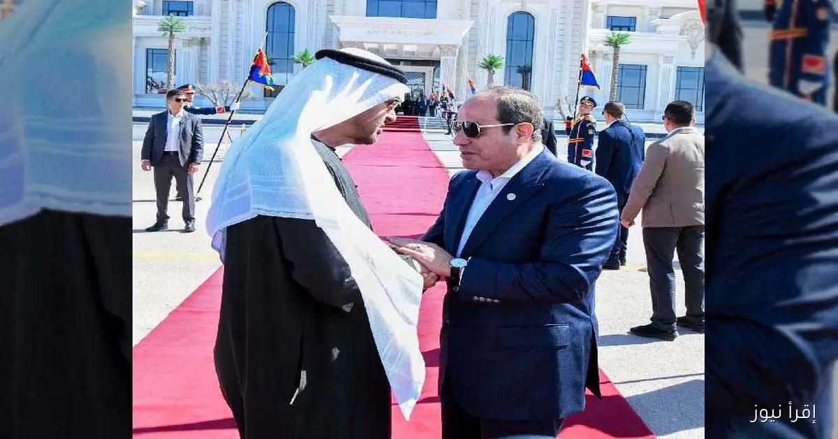 الرئيس السيسي يرحب بالشيخ محمد بن زايد آل نهيان في زيارة رسمية