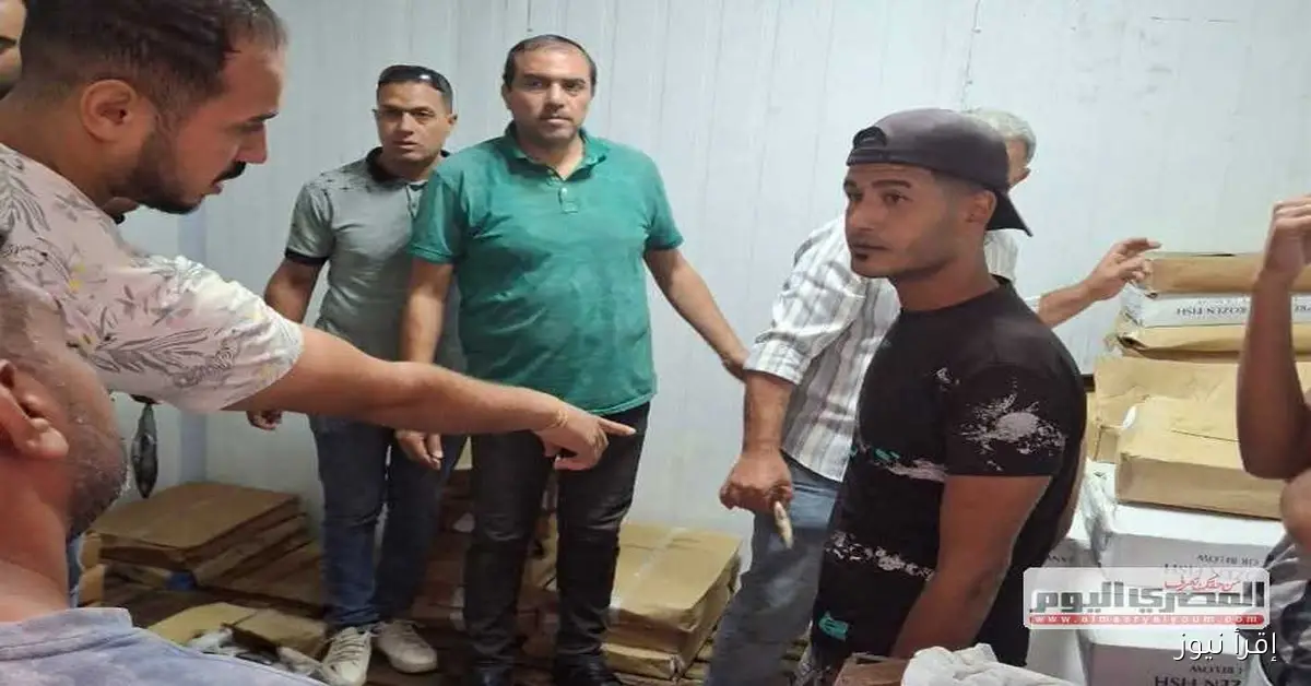 ضبط طن ونصف من الأسماك المجمدة غير الصالحة للاستهلاك في كفر الشيخ