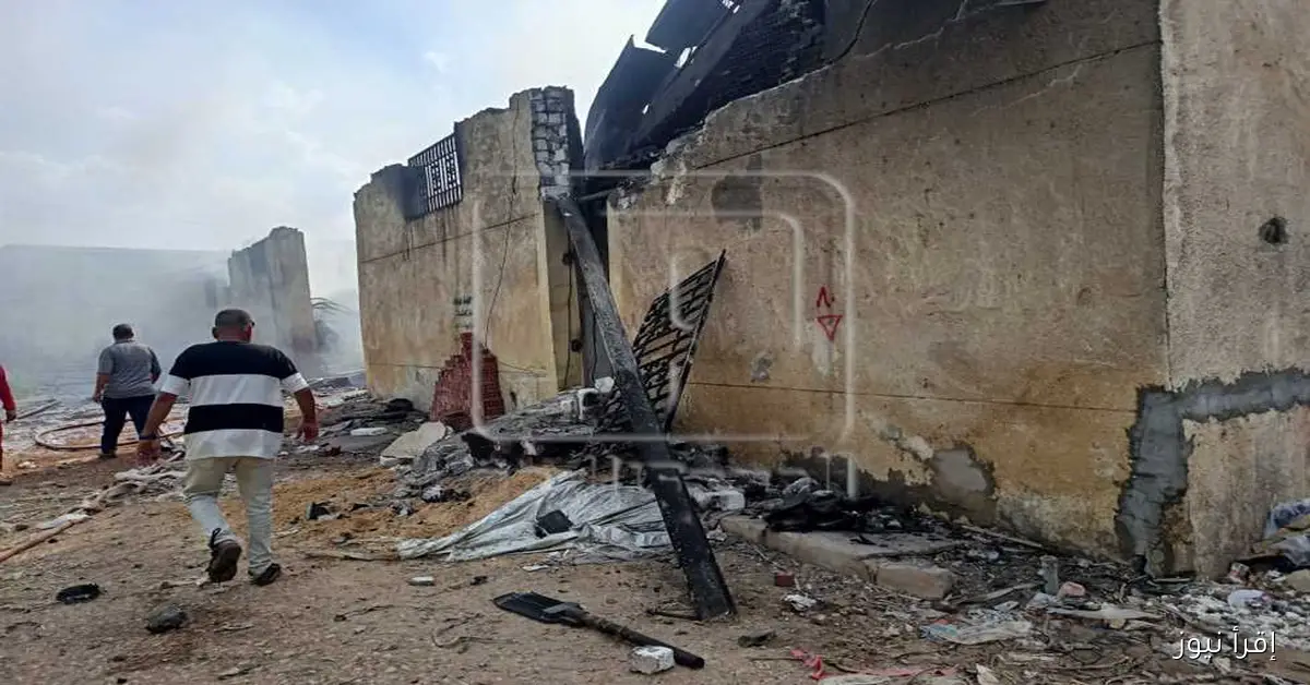 حريق ضخم يلتهم مصنع قطن في الغربية ويثير حالة من الذعر