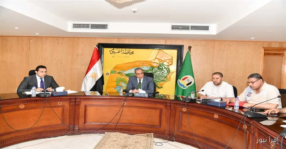 محافظ الفيوم يستعرض مشروعات المرحلة الأولى من الخطة الاستثمارية بتكلفة 124 مليون جنيه